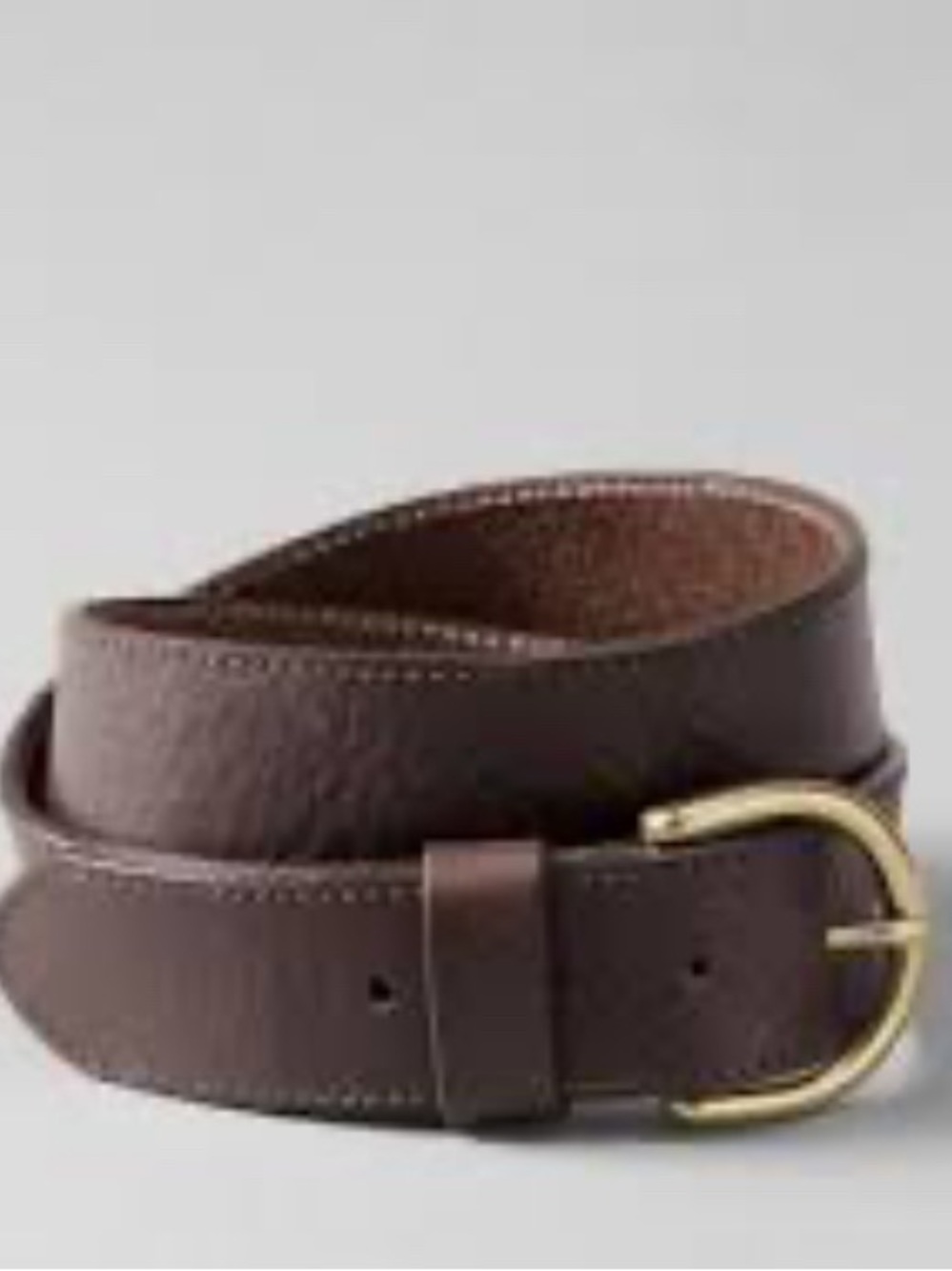 Eddie Bauer Women’s Pebbled Leather Brown Jean Belt  Size Small